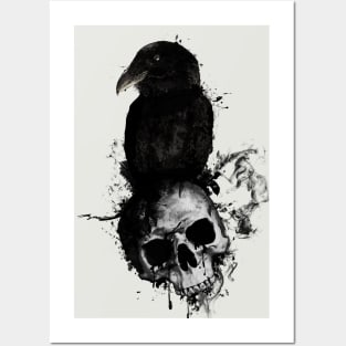 Raven and Skull Posters and Art